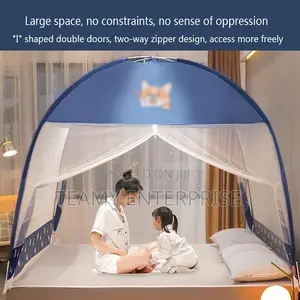 Mosquito Net - Round With Double Zipper 5ft by 6ft Size 6x5