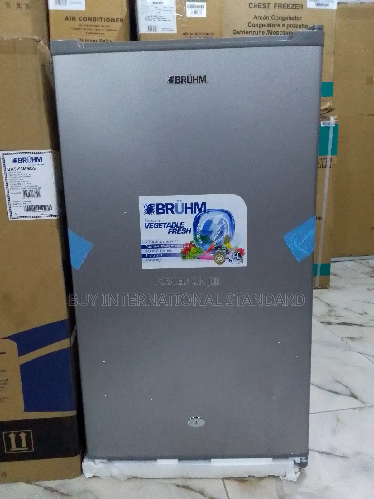 93l Single Door Fridge Low Noise and High Cooling Efficiency