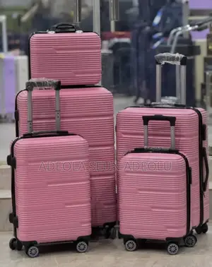 Set Of 5 Quality Rubber Luggage Boxes