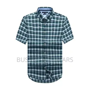 Short-Sleeved Checkered Shirts