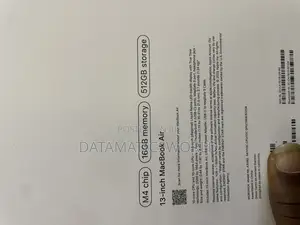 New Laptop Apple MacBook Air 16GB Apple M4 SSD 512GB