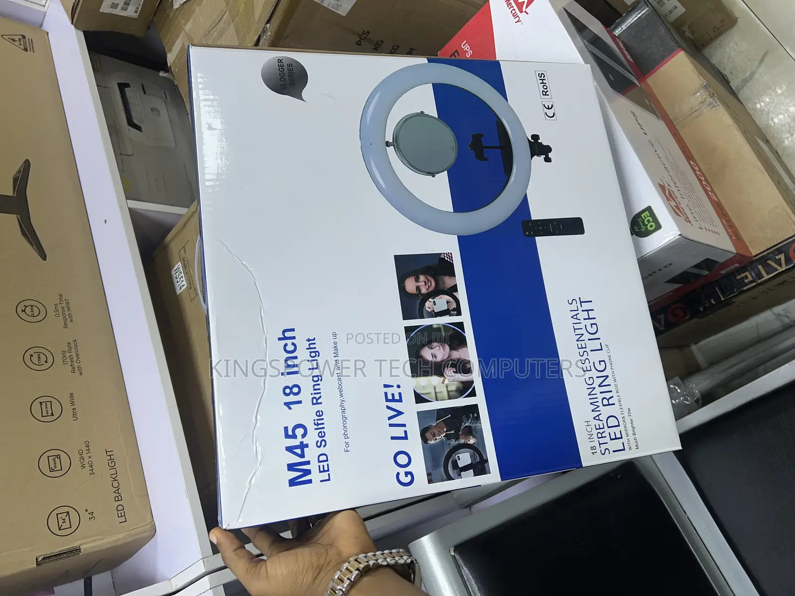 18inches Ringlight With Battery