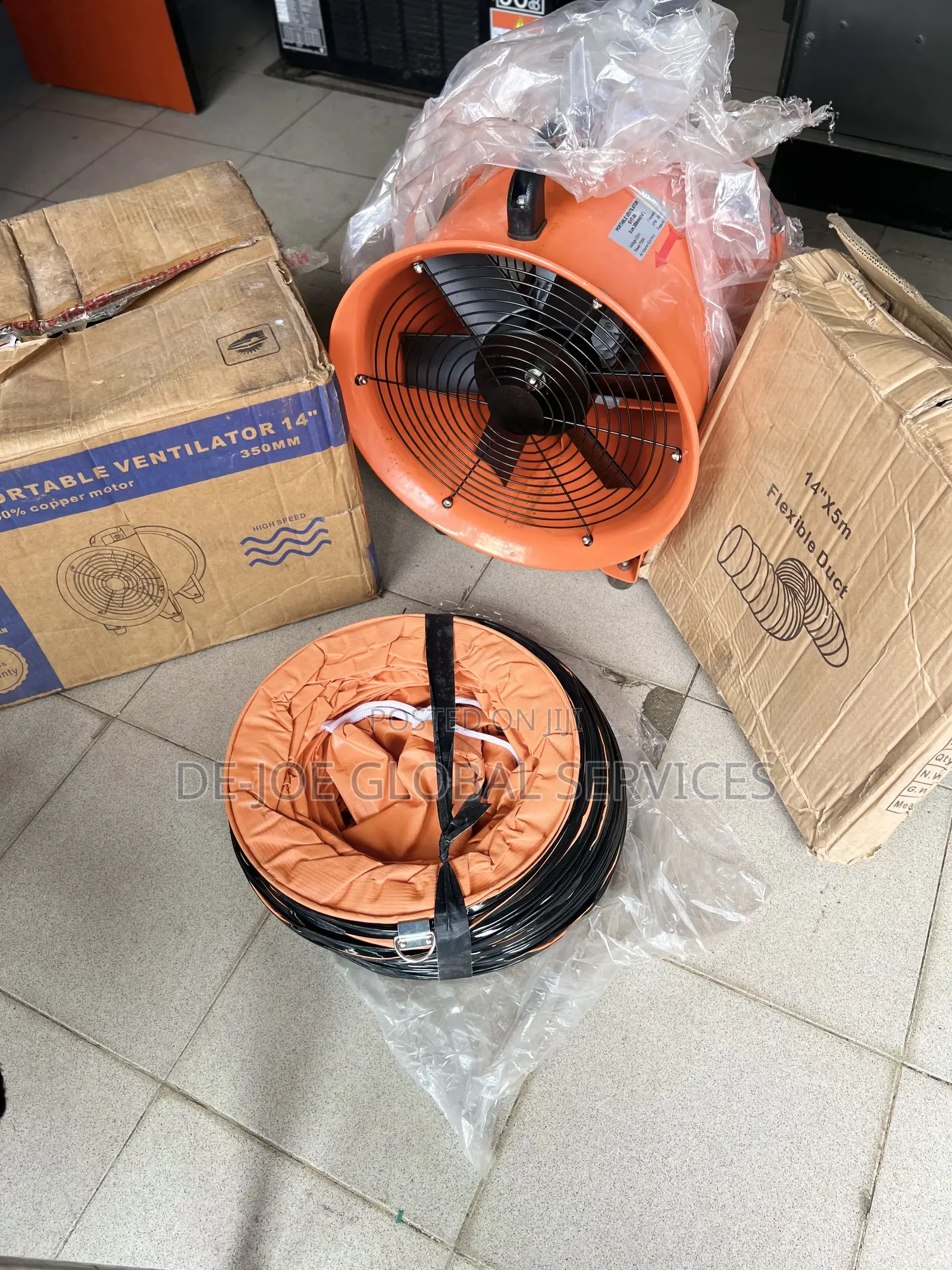 Portable Ventilator Complete With the Flexible Hose 14”