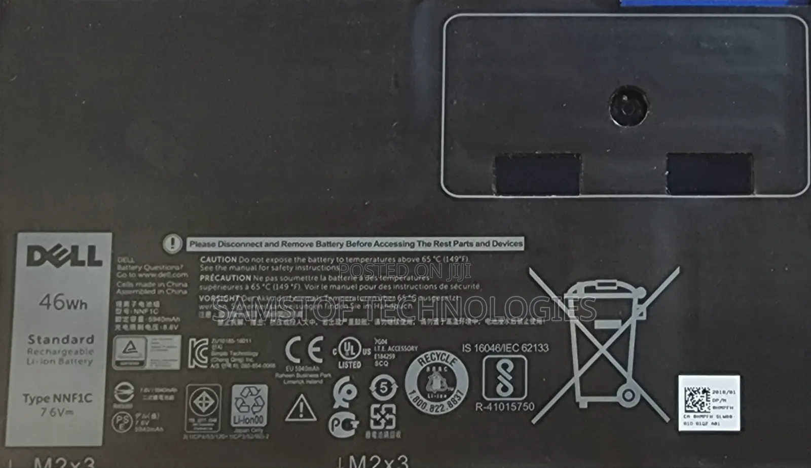 Dell XPS 13-9365 Genuine Battery (Nn1fc)