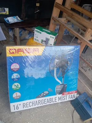 High Quality Gasa 16" Rechargeable Mist Water Fan Copper