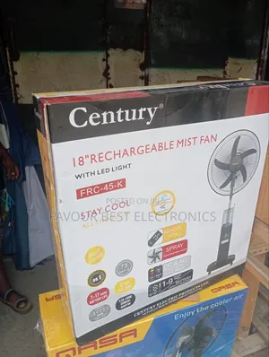 New Century 18" Rechargeable Water Mist Fan Copper