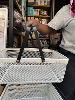 Big Metal Mesh Basket
