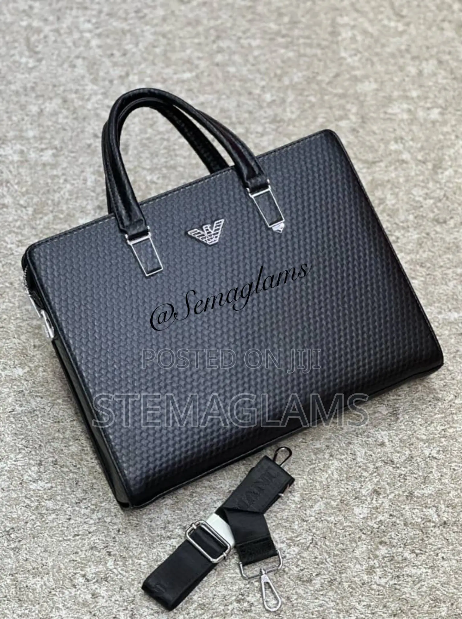 Mont Blanc Laptop Bag With Adjustable Strap