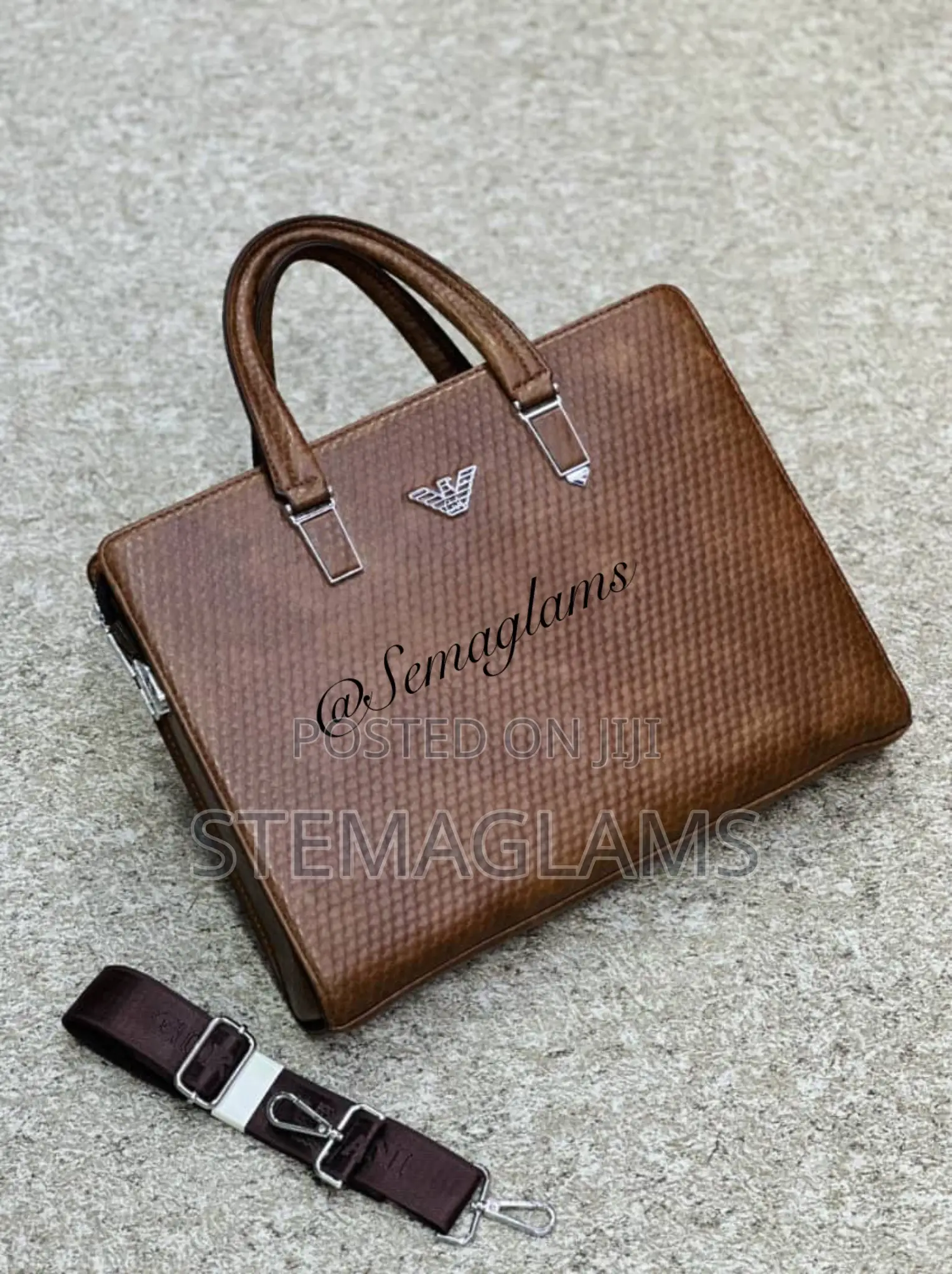 Mont Blanc Laptop Bag With Adjustable Strap