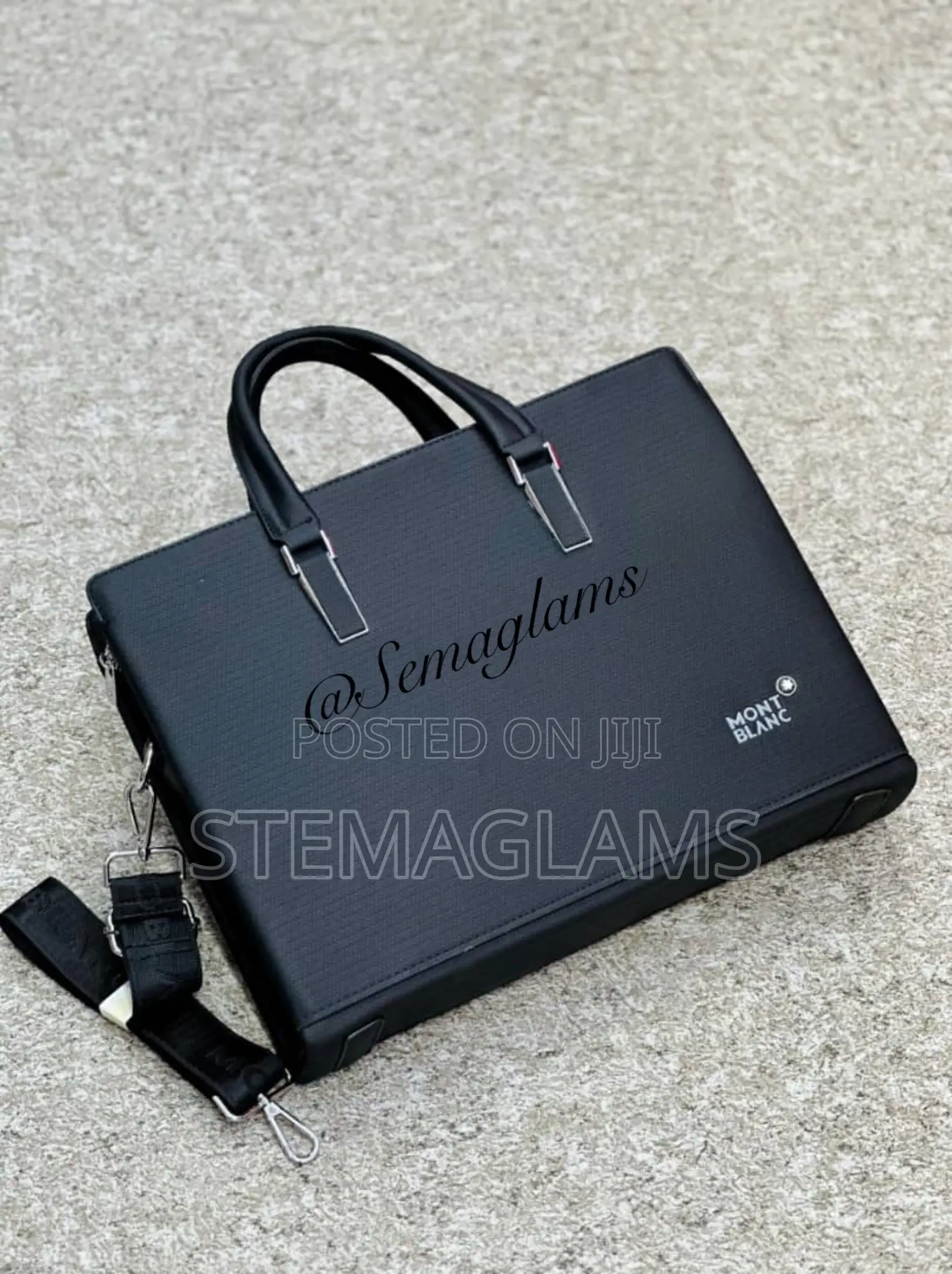 Mont Blanc Laptop Bag With Adjustable Strap