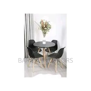 Dinning Table and 4 Chair - Black