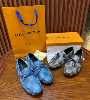 Original Louis Vuitton Check Design Loafers Collection