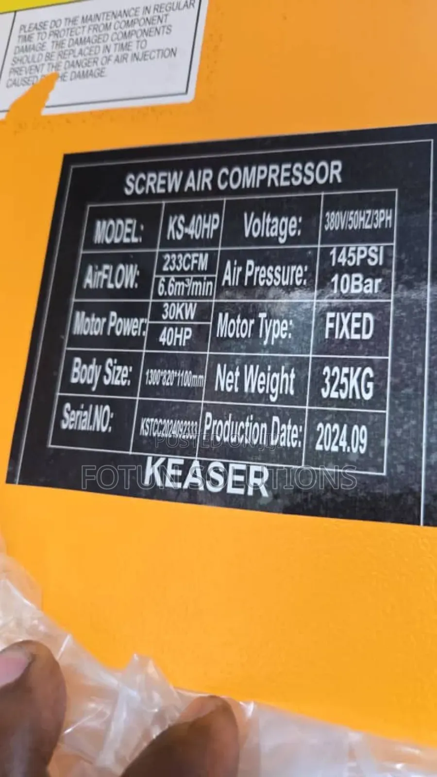 Screw Compressor Machine