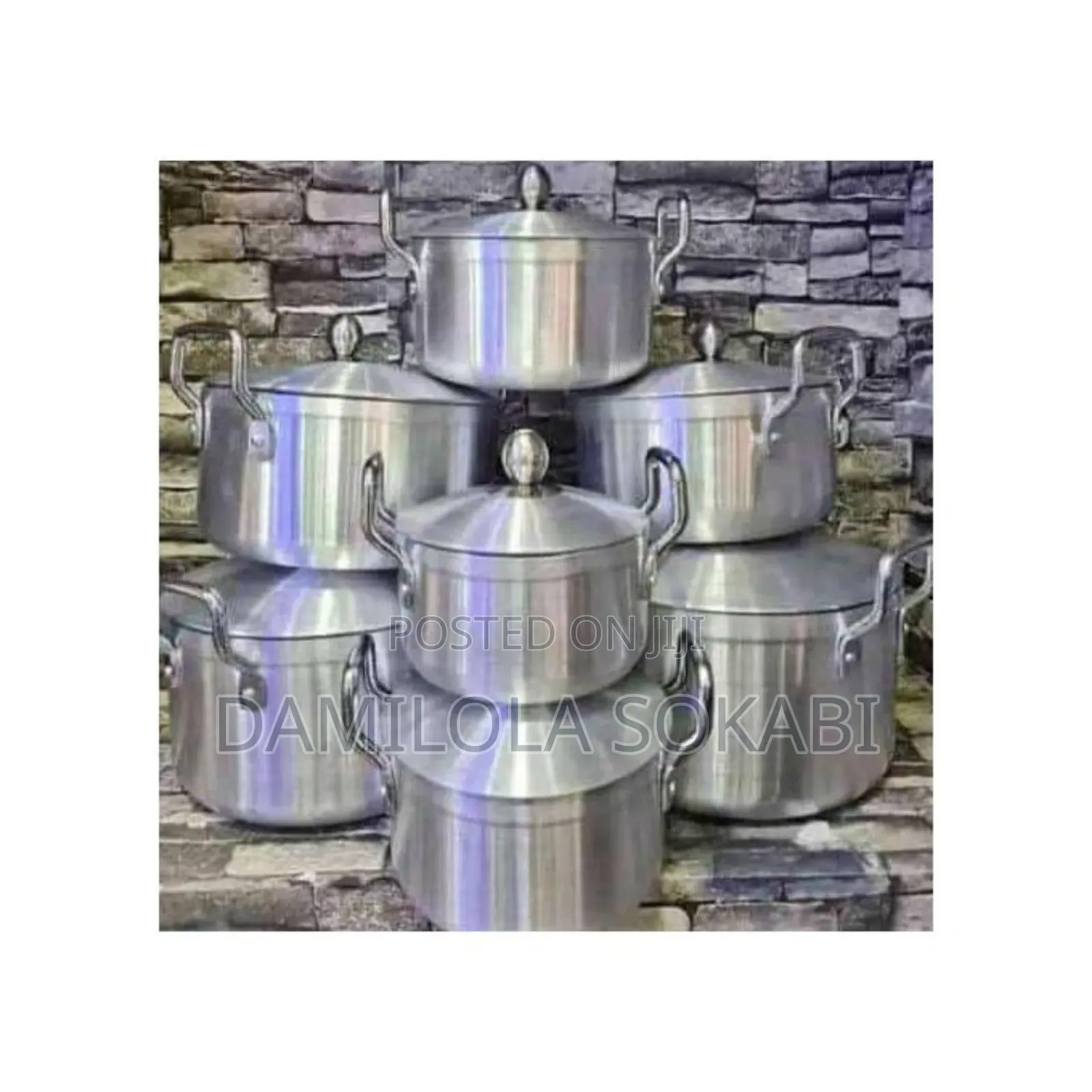 7 Set Aluminium Stock Pot