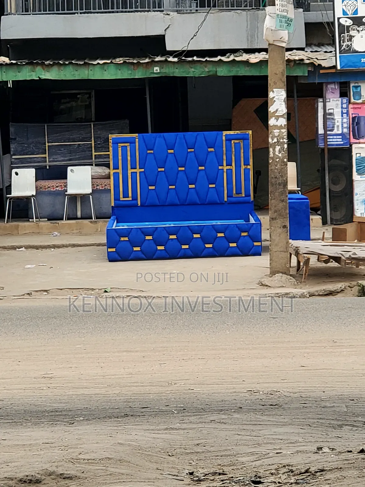 6 by 6 Blue Bedframe