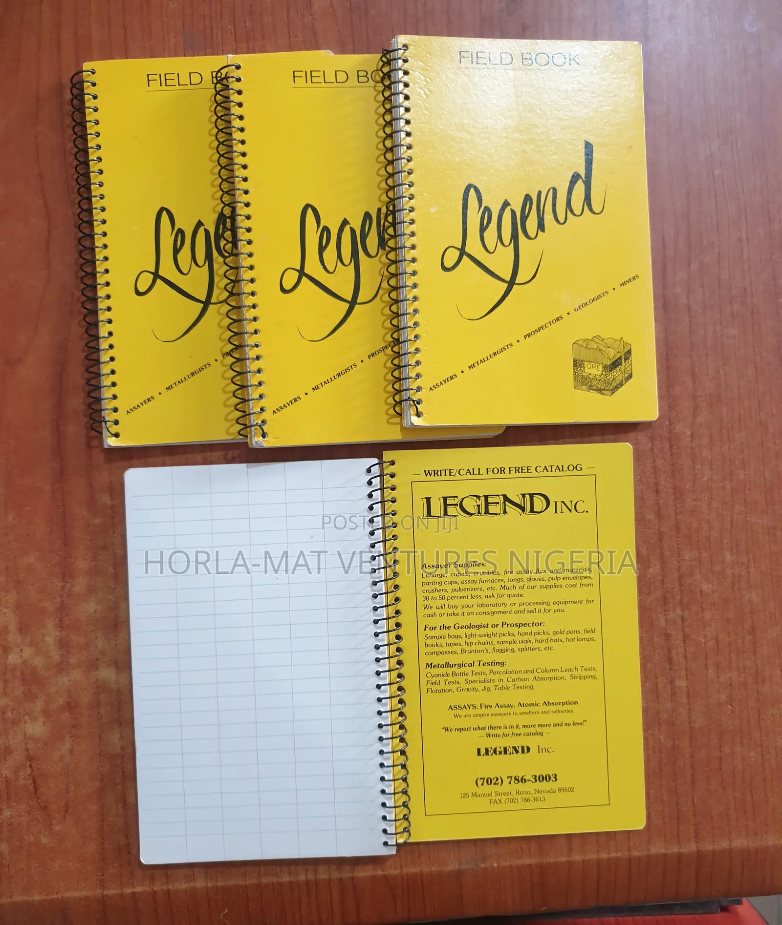 Field Notebook Legend Spiral