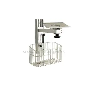 Adjustable Stainless Steel Patient Monitor Trolley