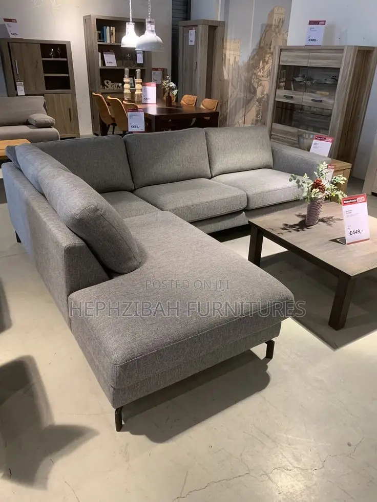 Executive Grey Corner Sofa