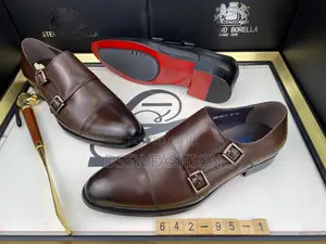 Photo - Stefano Borella Double Monk Strap Leather Shoes