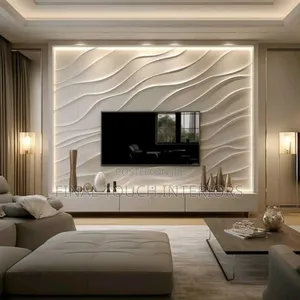 Interiors,Tv Console,P.V.C Marble Panel,Paintable Wall Papers