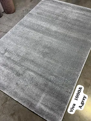 Plain Gray Turkish Center Rug