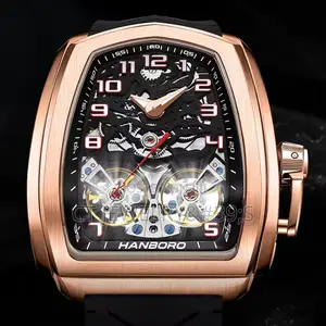 High Grade Hanboro Watch Timepiece With Extra Leather Strap