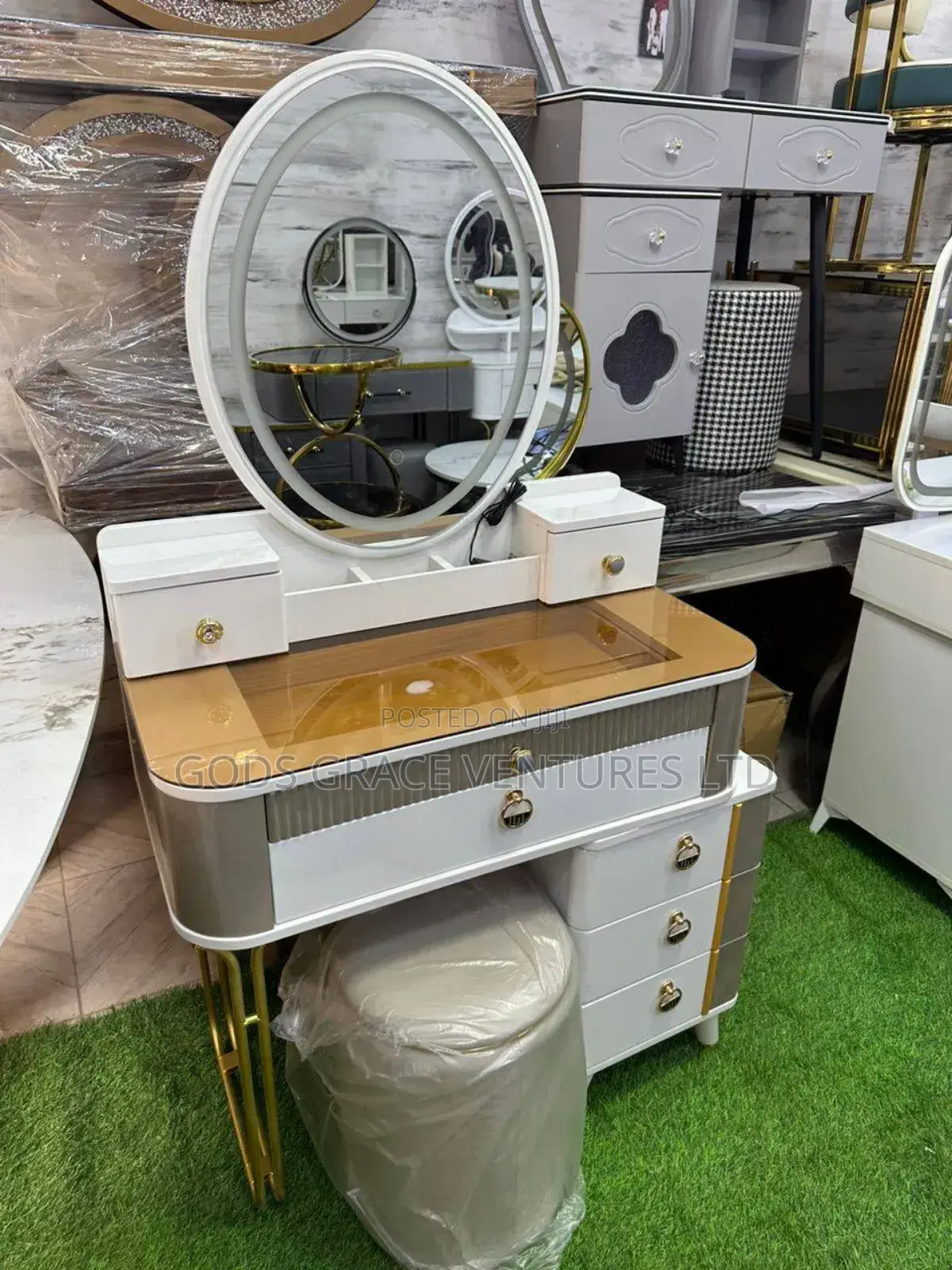 Dressing Mirror Set/ Console