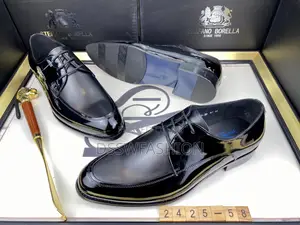 Photo - Stefano Borella Black Patent Derby Shoes