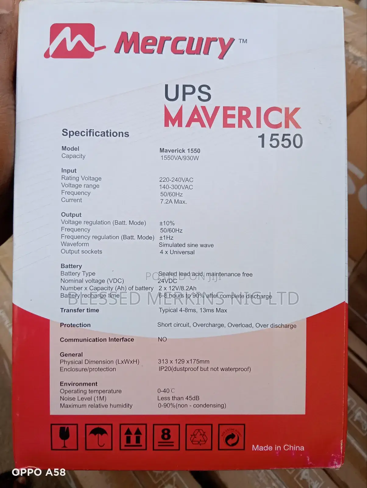 Mercury Ups 1,500watts