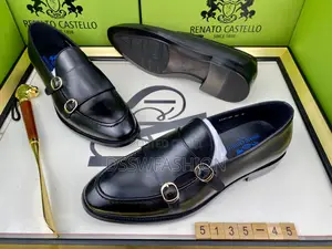 Photo - Renato Castello Black Double Monk Strap Loafers