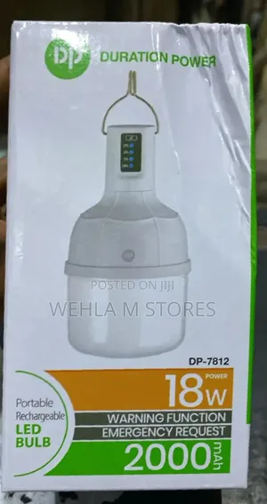 Dp 7812 Rechargeable Emergency Bulb- 18w - 2000mah