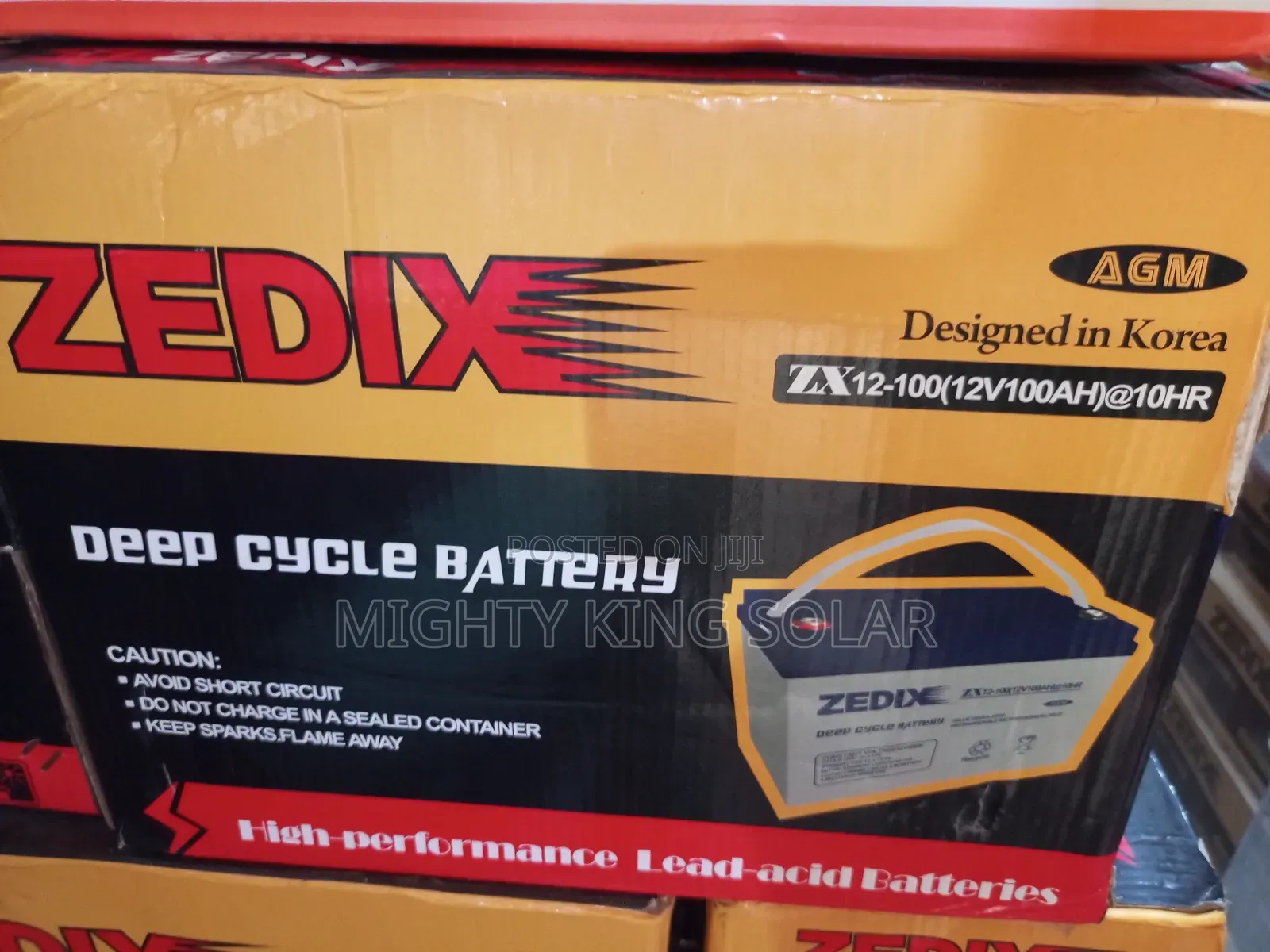 This Is Zedix Gel Battery 100ah