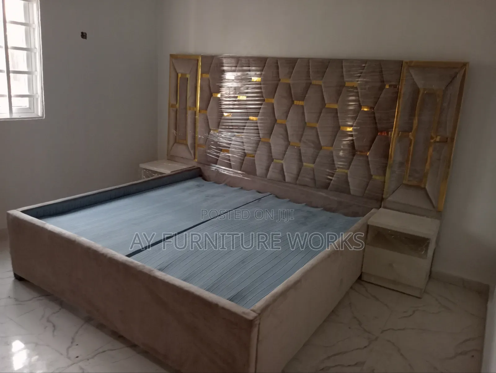 6 by 6 Hexagonal Interlocking Bedframe.