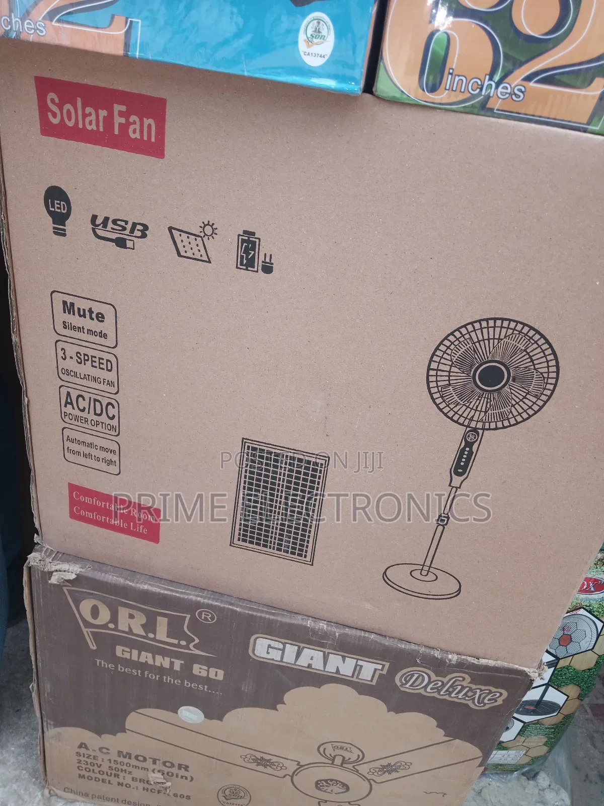 Solar Fan With Solar Panel