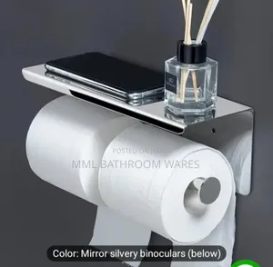 Double Tissue Holders With Shelf
