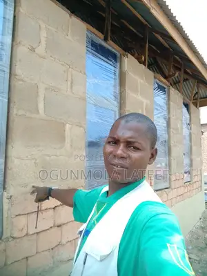 Window Casement Aluminum With Net and Burglary