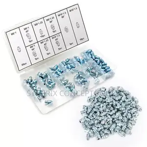 110pcs Hydraulic Grease Fittingstraigt 45 90