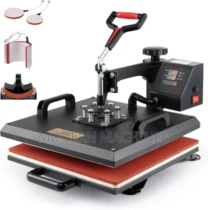 Photo - Creworks 5-in-1 Heat Press Machine T-Shirt, Mug, Hat More