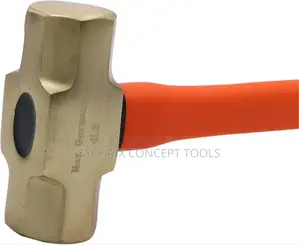 Max Germany 190f-04 Brass Sledge Hammer Fiber Handle - 4 LBS