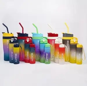3pcs Ice Tumbler, Gradient Color Frosted