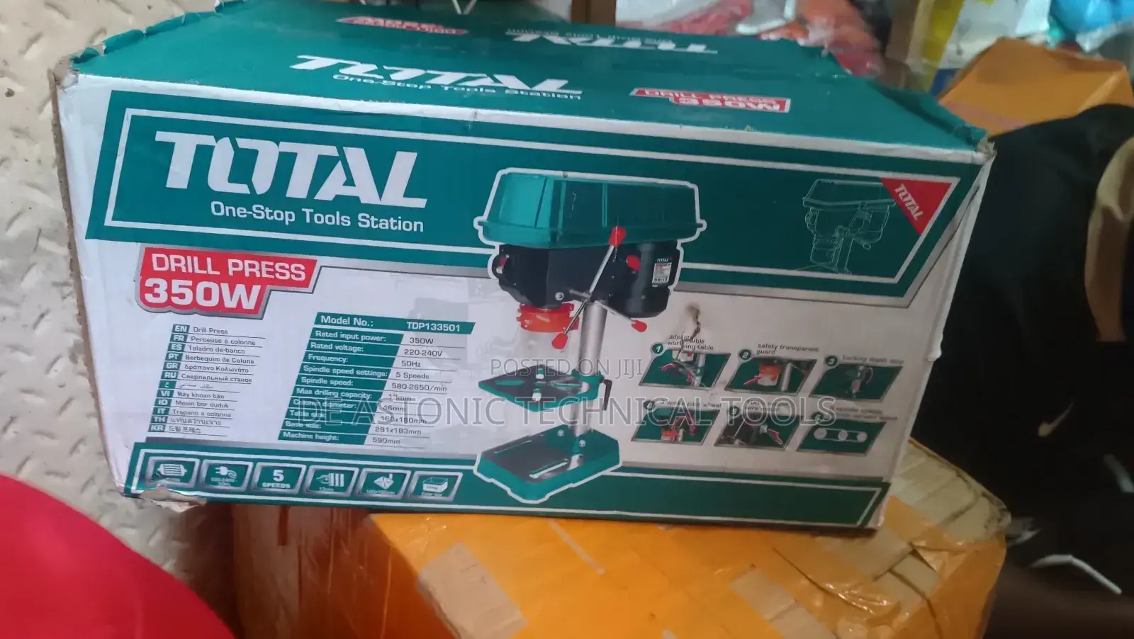 Total 350w Drill Press-13mm