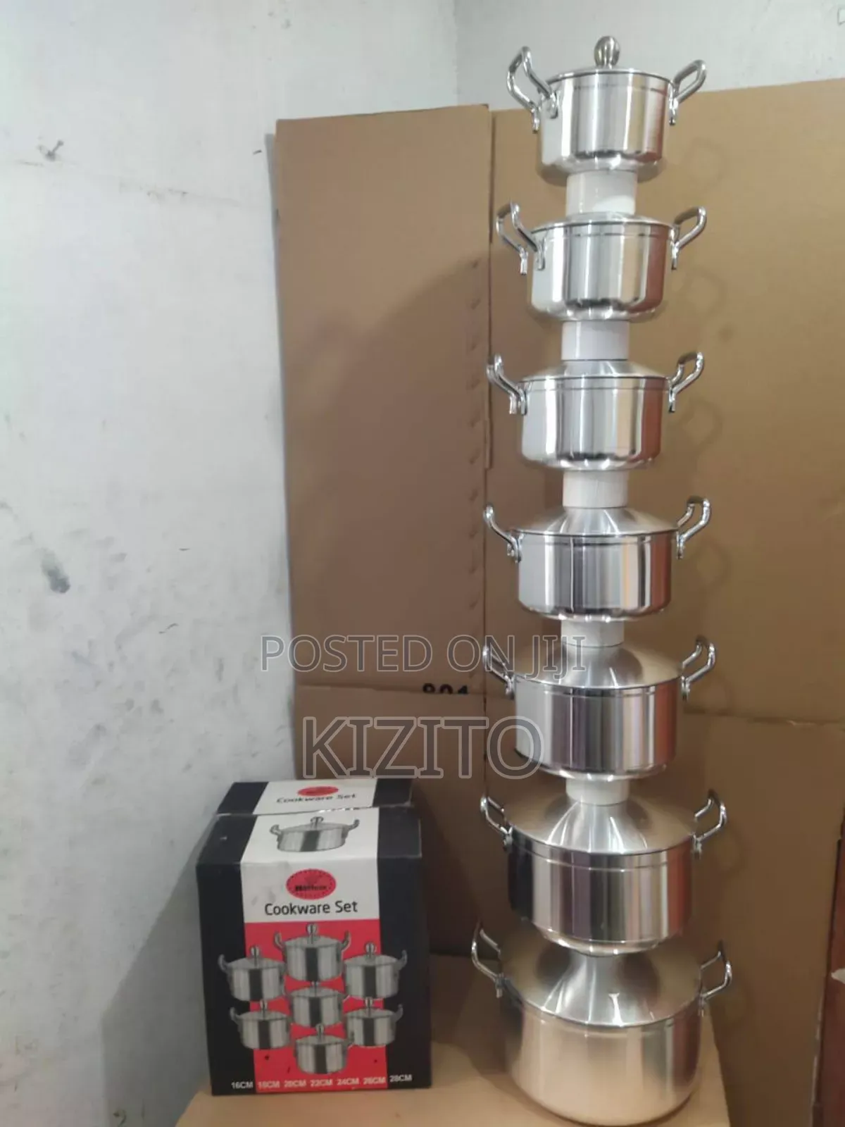 7pics Aluminium Pot