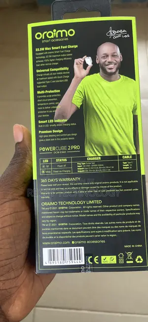 Oraimo 22.5w Max Speed Type C Charger