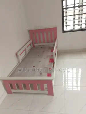 6ft X 4ft Baby Bedframe (Pink and White Color)