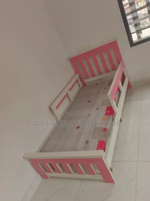 6ft X 4ft Baby Bedframe (Pink and White Color)