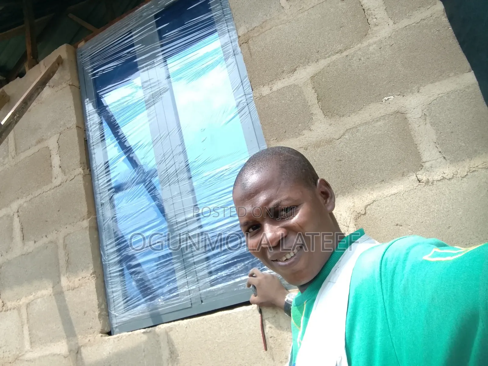 Casement Window With Net and Burglary