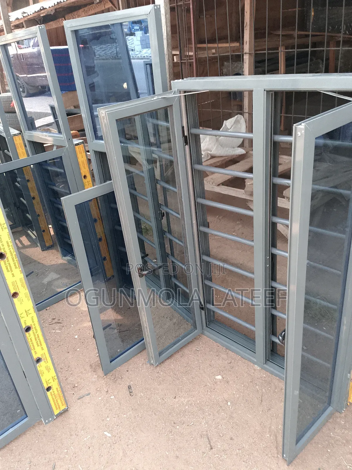 Casement Window With Net and Burglary