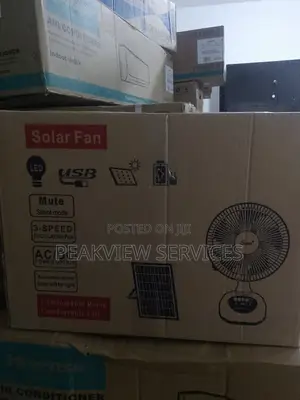 Solar Powered Breeze Anytime, Anywhere - Charweek Table Fan