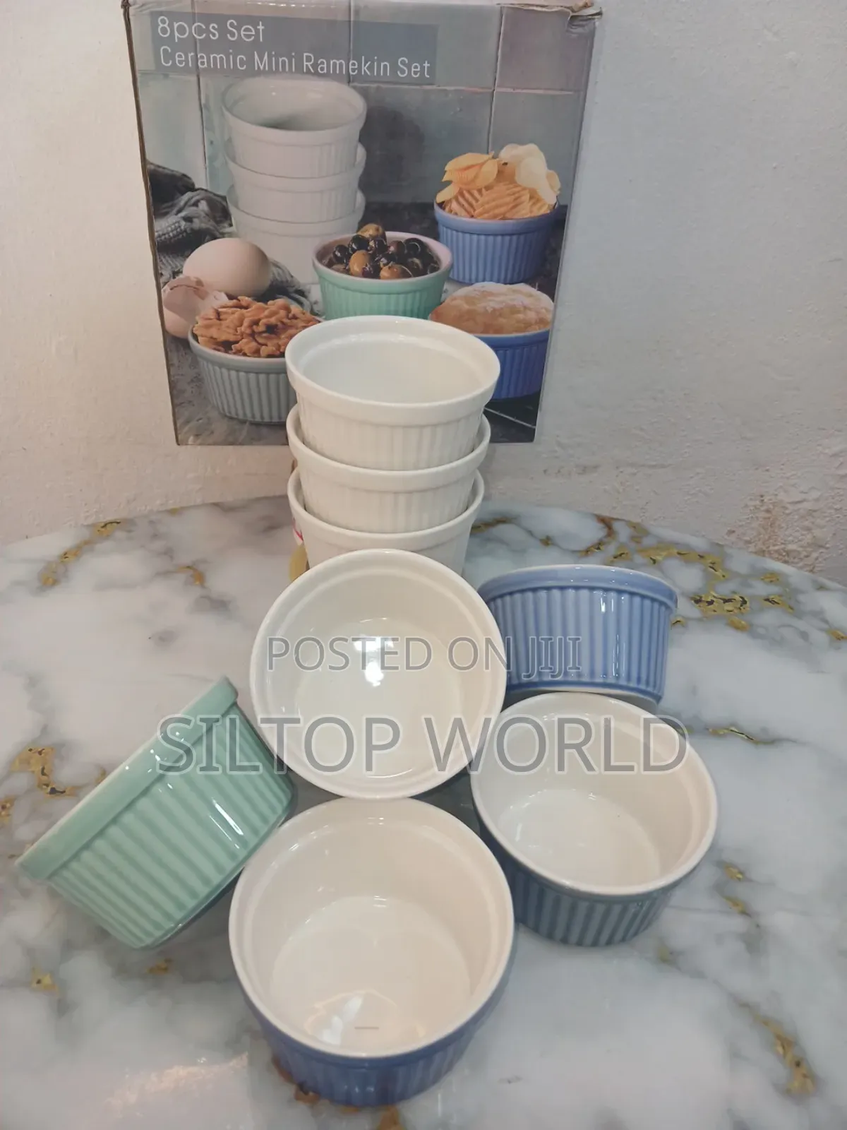 8pcs Ceramic Mini Ramekin Set