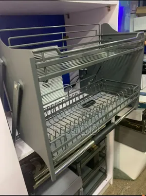 Original Quality Built-in Cabinet Grey Pull Down Plate Rack